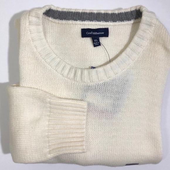 NWT Croft & Barrow Knit Crewneck Sweater | XL - Picture 7 of 7